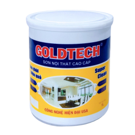 SƠN NỘI THẤT GOLDTECH - LAU CHÙI HIỆU QUẢ 1L