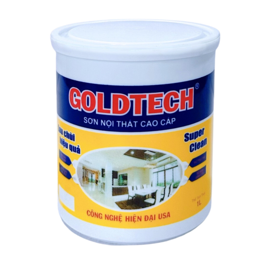 SƠN NỘI THẤT GOLDTECH - LAU CHÙI HIỆU QUẢ 1L